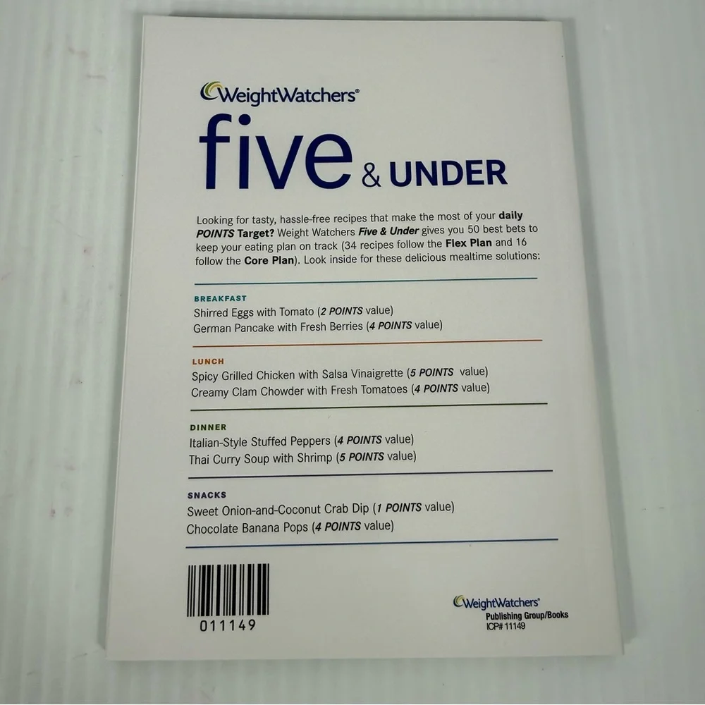 Weight Watchers Five & Under Recipe Cookbook 50 Meals for 5 Points 2006 - Picture 2 of 5